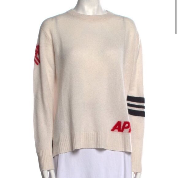 360 Cashmere All Day Apres Cashmere Cream Pullover Small